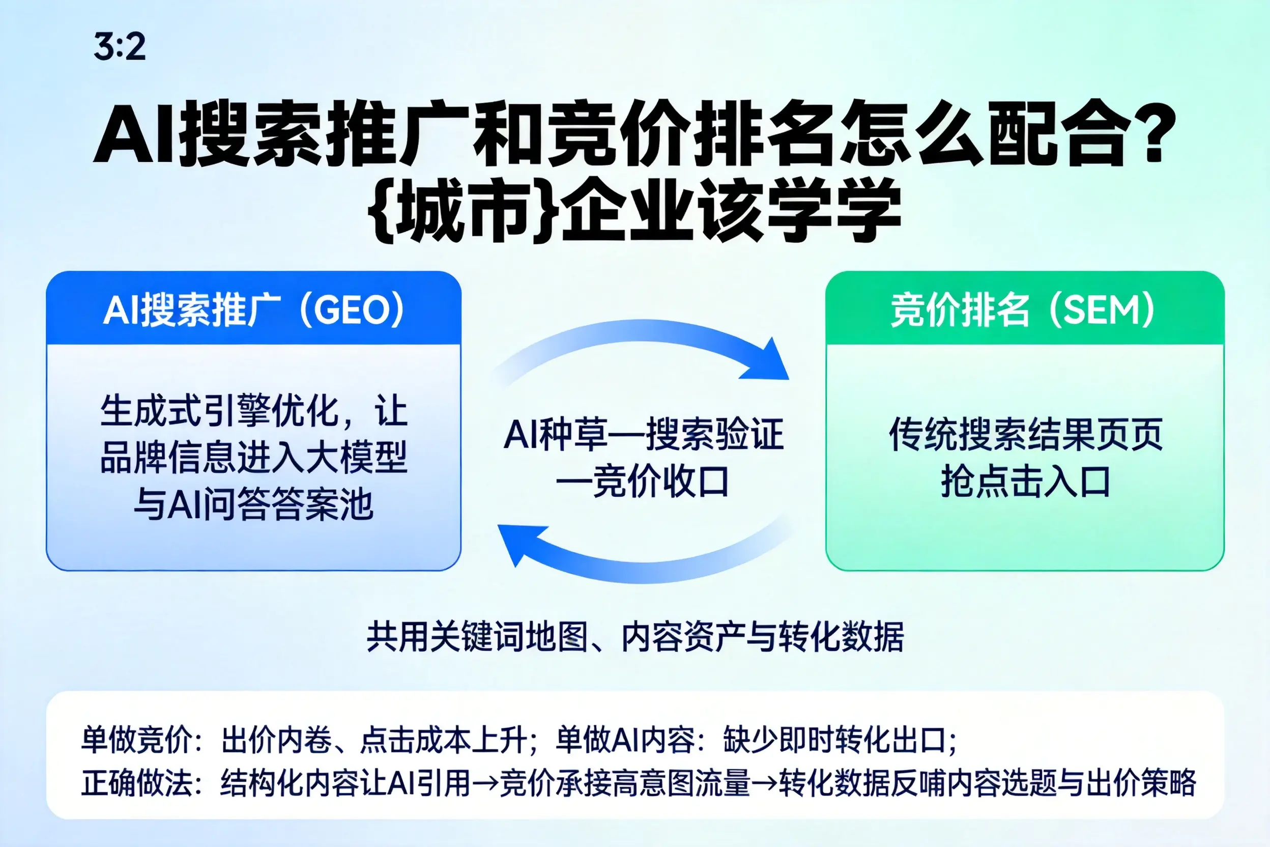 AI搜索推广和竞价排名怎么配合?阳江企业该学学