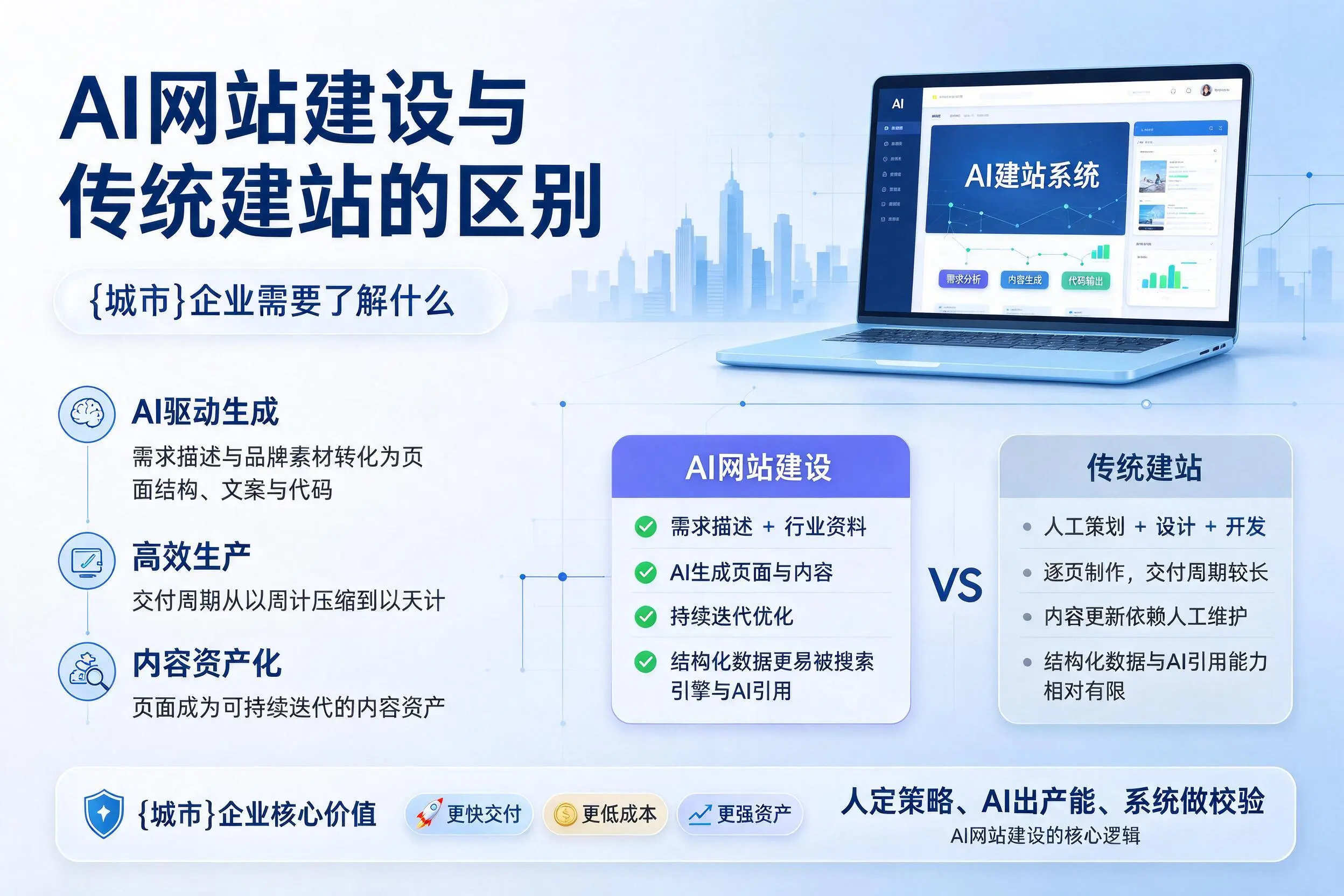 AI网站建设与传统建站的区别，阳江企业需要了解什么
