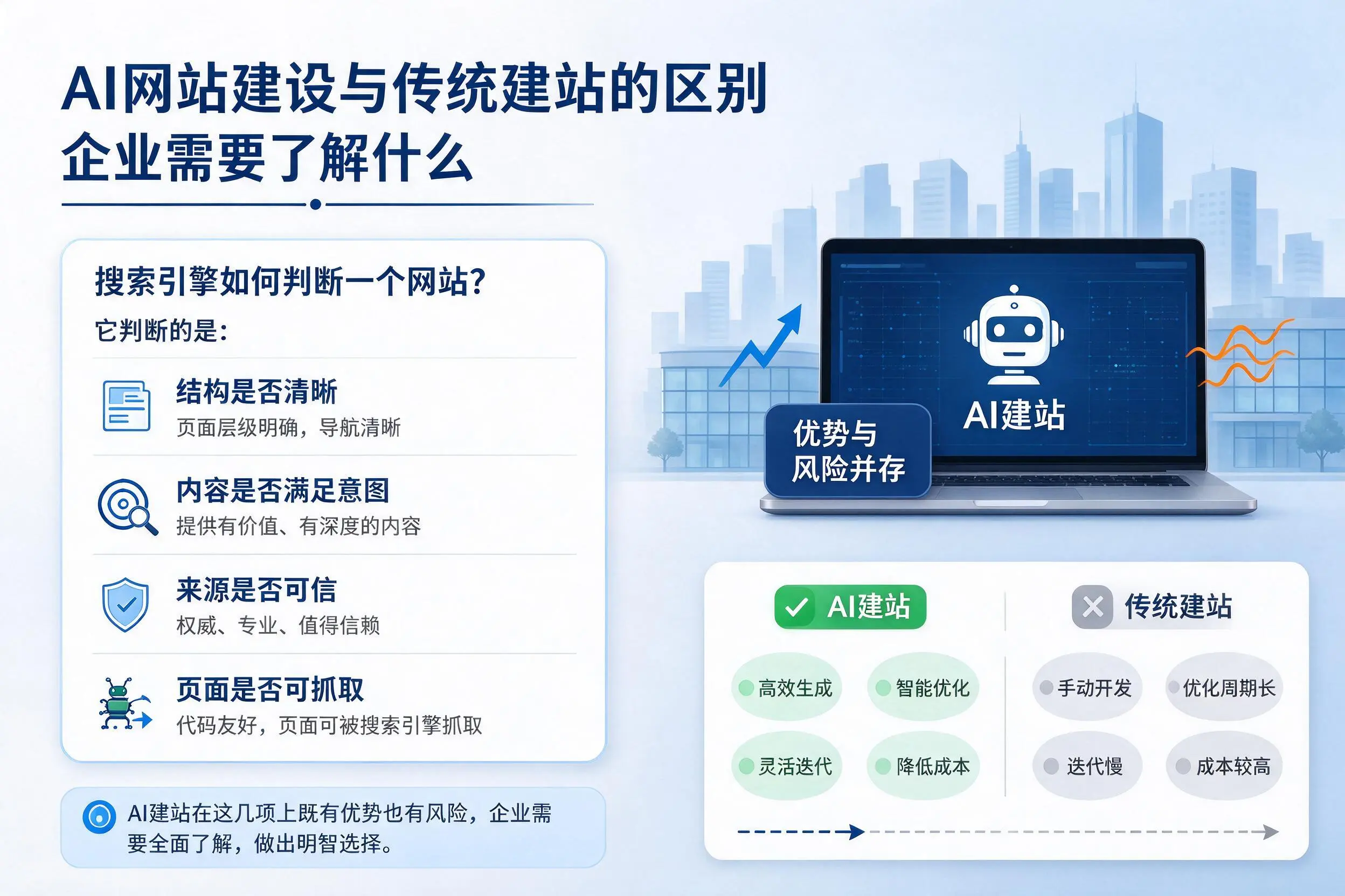 AI网站建设与传统建站的区别，阳江企业需要了解什么