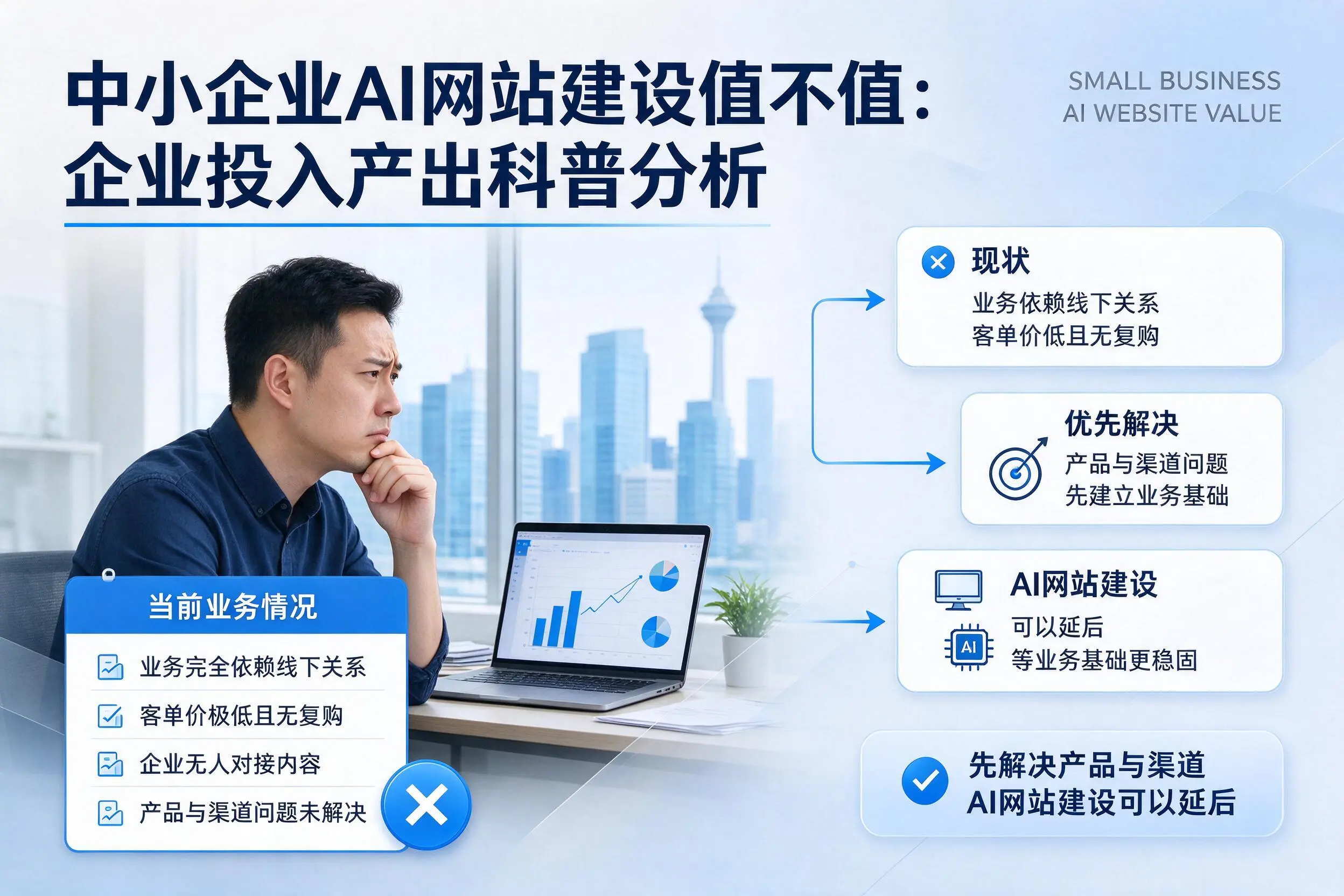 中小企业AI网站建设值不值:阳江企业投入产出科普分析