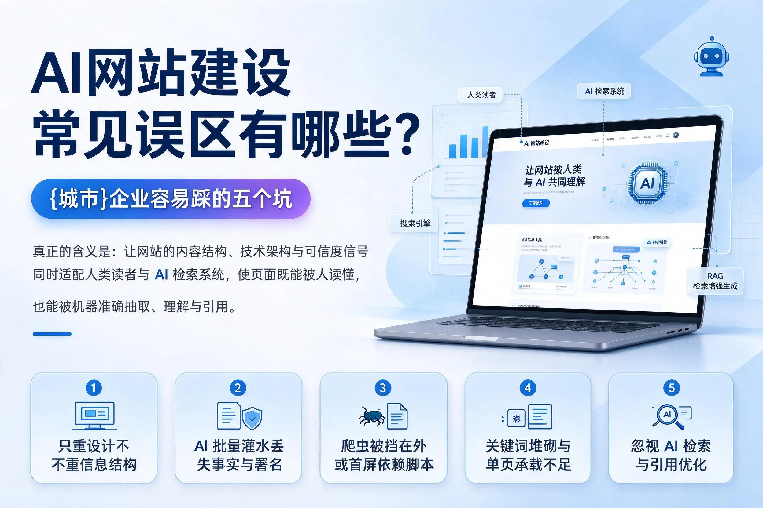 AI网站建设常见误区有哪些？阳江企业容易踩的五个坑