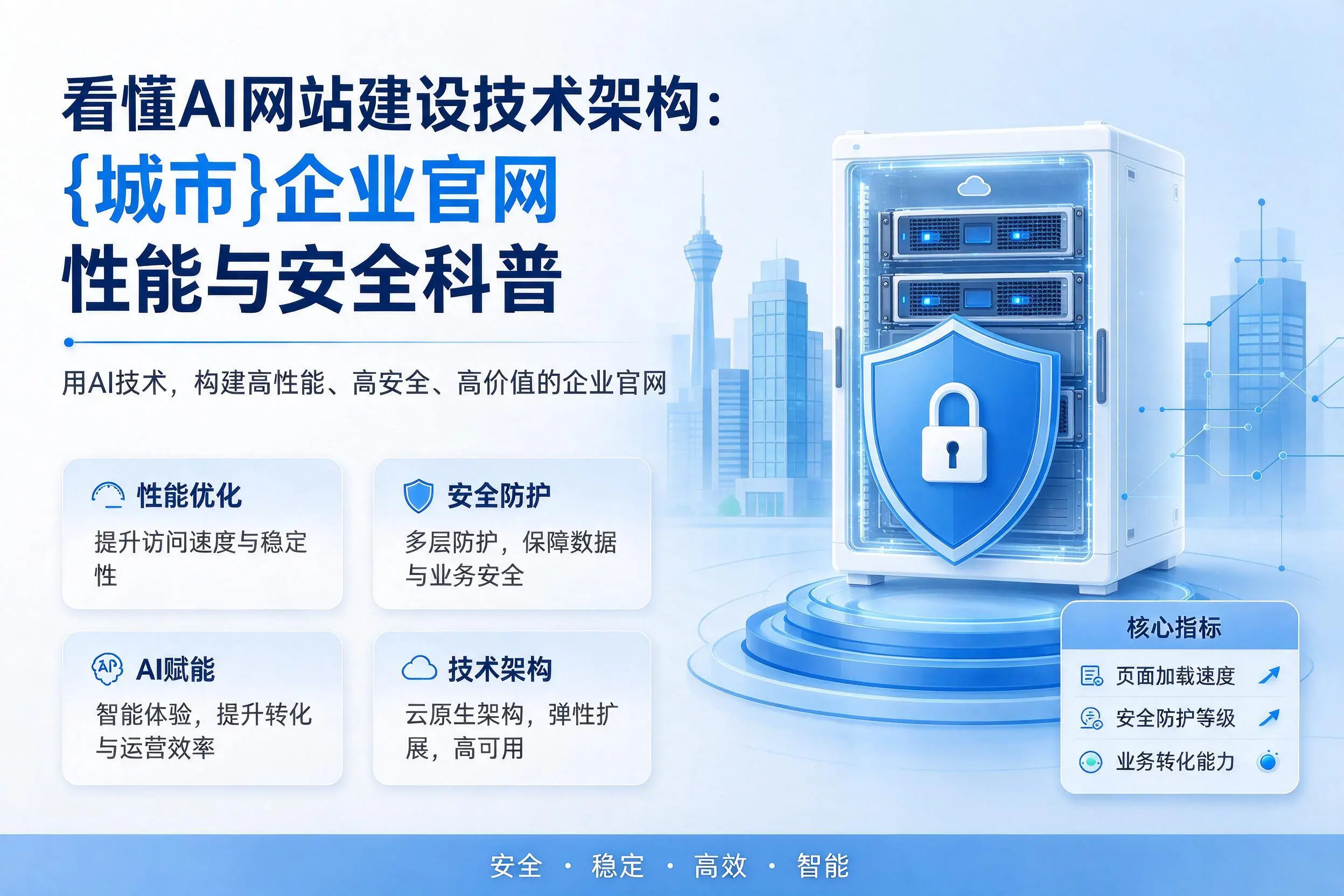 看懂AI网站建设技术架构:阳江企业官网性能与安全科普