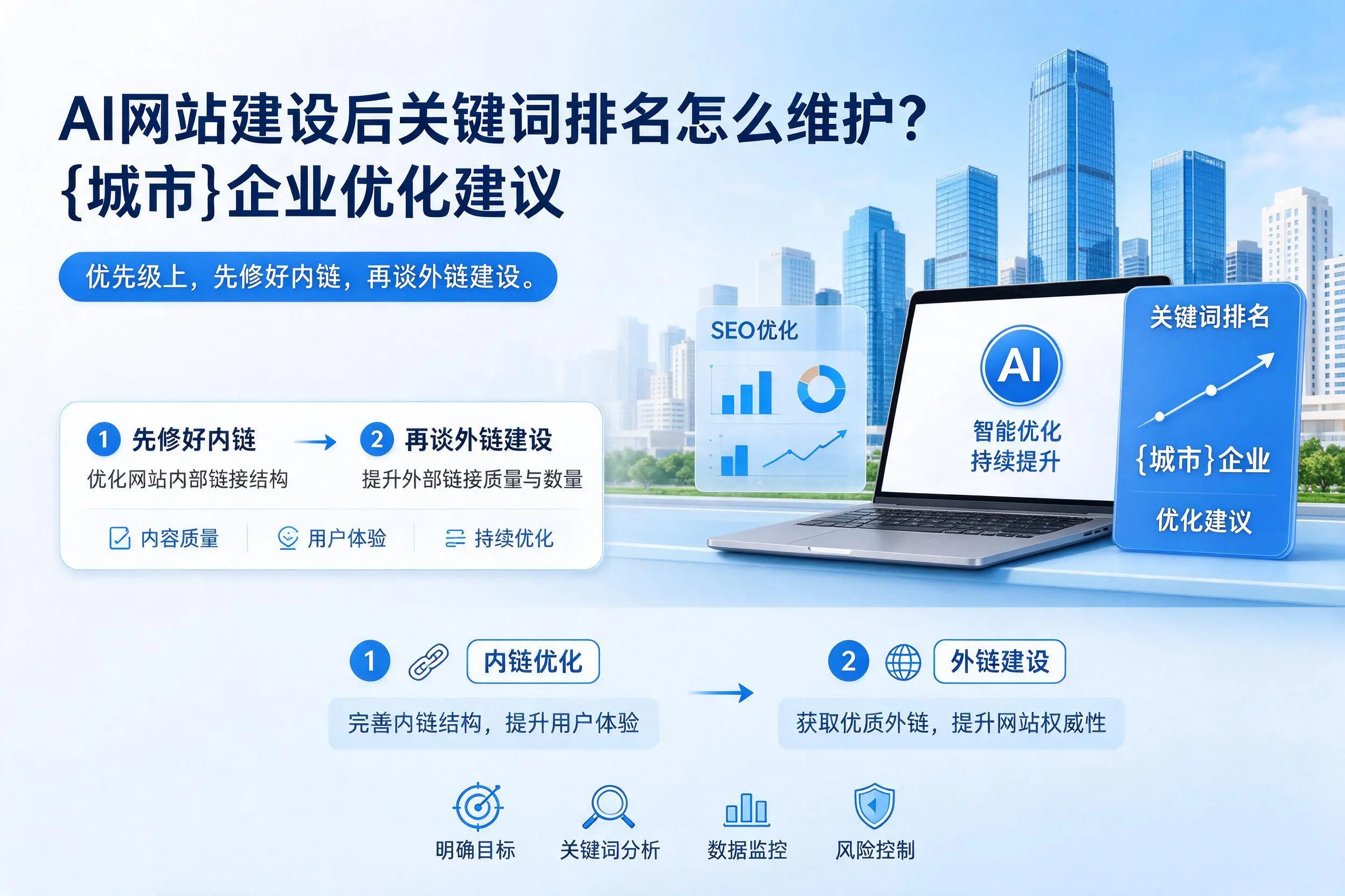 AI网站建设后关键词排名怎么维护？阳江企业优化建议