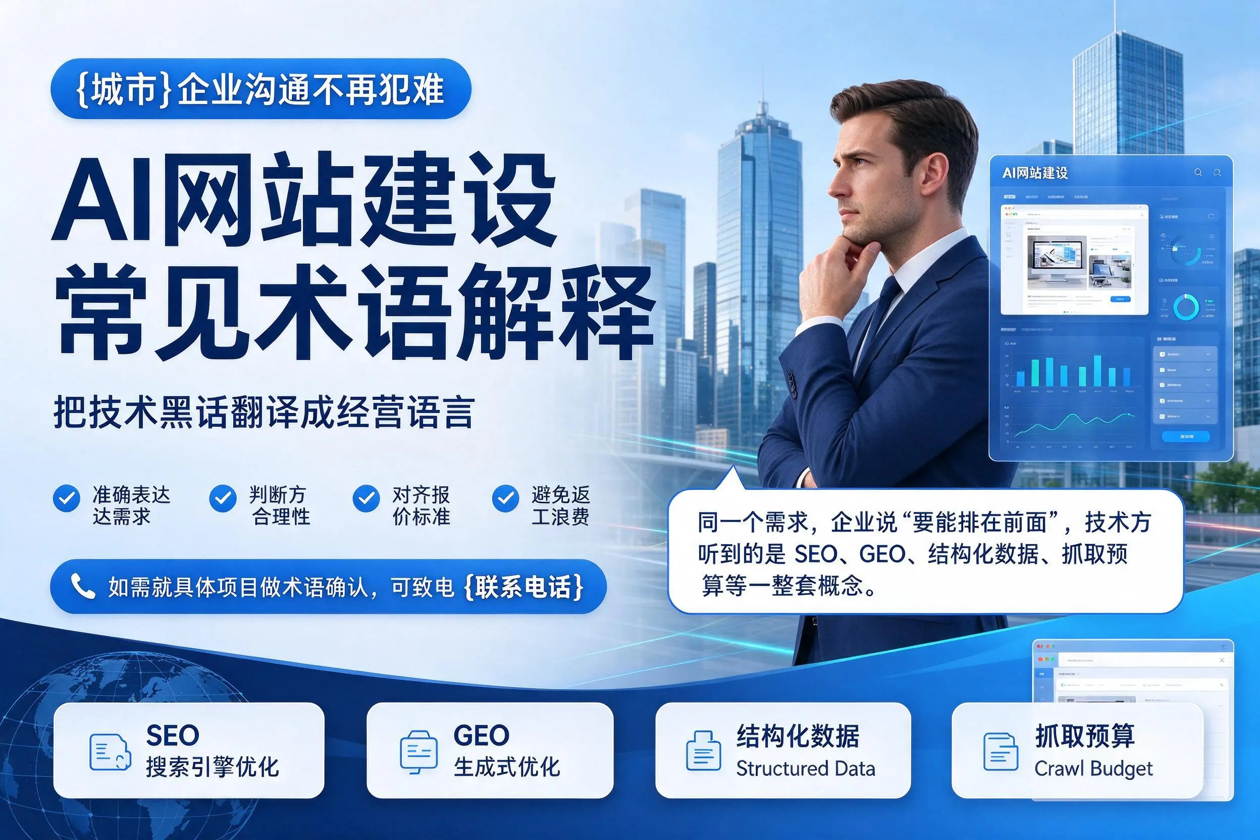 AI网站建设常见术语解释，阳江企业沟通不再犯难