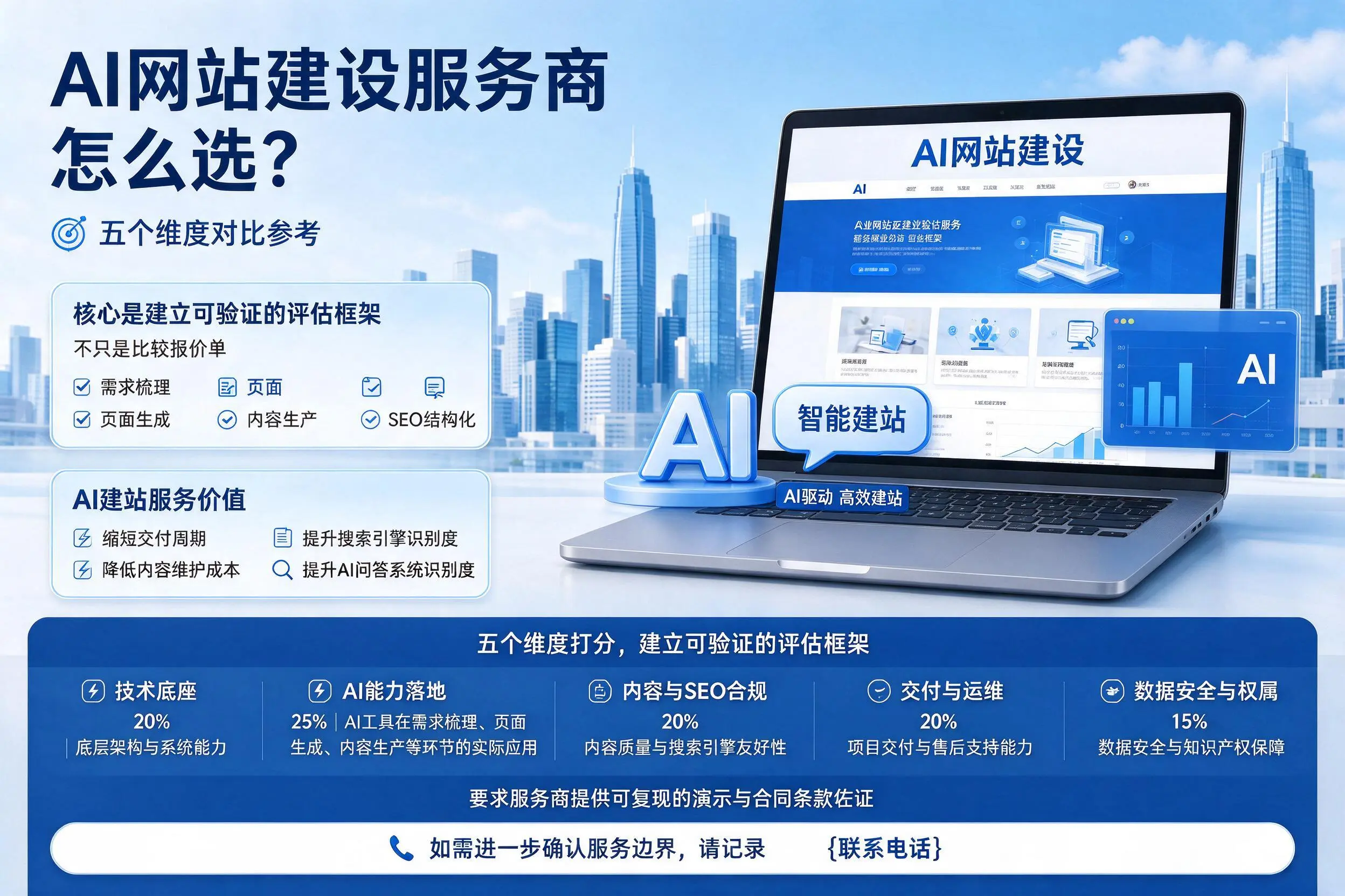 阳江AI网站建设服务商怎么选?五个维度对比参考